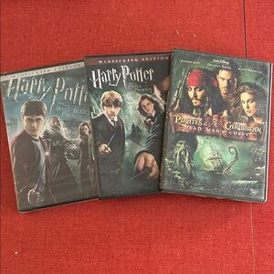 Harry Potter and Pirates of the Caribbean DVDs